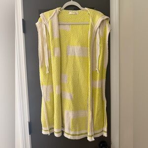 Anthropologie sleeveless hooded cardigan